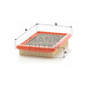 Filtre à air MANN-FILTER C 2564
