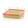 Filtre à air MANN-FILTER C 2598