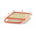 Filtre à air MANN-FILTER C 3575