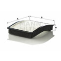 Filtre à air habitacle MANN-FILTER CU 1006-2