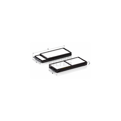 Filtre à air habitacle MANN-FILTER CU 22 001-2