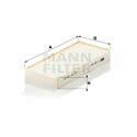 Filtre à air habitacle MANN-FILTER CU 22 009-2
