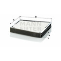 Filtre à air habitacle MANN-FILTER CU 2337