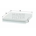 Filtre à air habitacle MANN-FILTER CU 2435