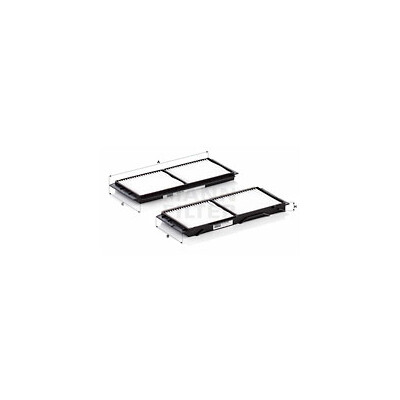 Filtre à air habitacle MANN-FILTER CU 26 008-2