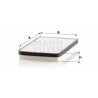 Filtre à air habitacle MANN-FILTER CU 2650