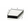 Filtre à air habitacle MANN-FILTER CU 3040
