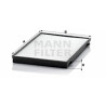 Filtre à air habitacle MANN-FILTER CU 3943