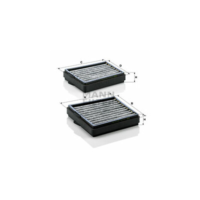 Filtre, air d'habitacle Adsotop MANN-FILTER CUK 20 000-2
