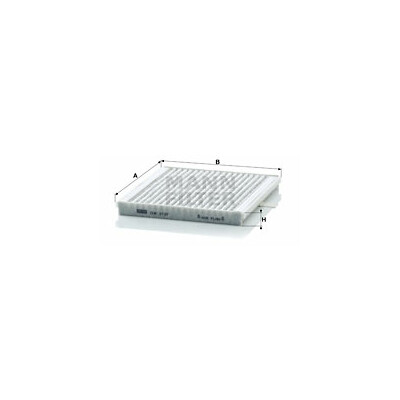 Filtre, air d'habitacle Adsotop MANN-FILTER CUK 2137