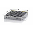 Filtre, air d&#39;habitacle Adsotop MANN-FILTER CUK 22 005