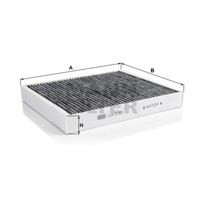 Filtre, air d'habitacle Adsotop MANN-FILTER CUK 24 003