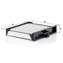 Filtre, air d&#39;habitacle Adsotop MANN-FILTER CUK 2430