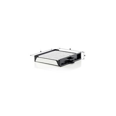 Filtre, air d'habitacle Adsotop MANN-FILTER CUK 2430