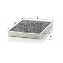 Filtre, air d&#39;habitacle Adsotop MANN-FILTER CUK 2736-2