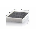 Filtre, air d&#39;habitacle Adsotop MANN-FILTER CUK 2950