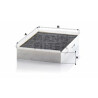 Filtre, air d&#39;habitacle Adsotop MANN-FILTER CUK 2950