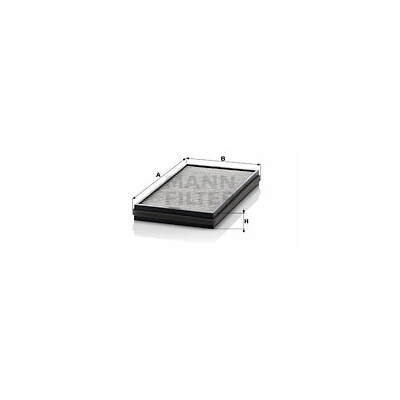 Filtre, air d'habitacle Adsotop MANN-FILTER CUK 3124-2