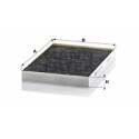 Filtre, air d&#39;habitacle Adsotop MANN-FILTER CUK 3137