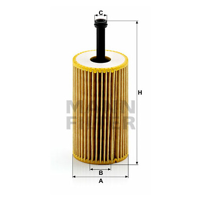 Filtre à huile Evotop MANN-FILTER HU 612 x