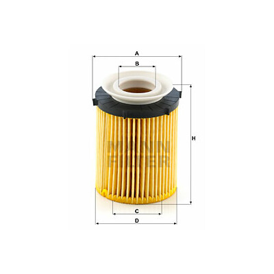Filtre à huile MANN-FILTER HU 711/6 z