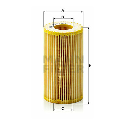 Filtre à huile Evotop MANN-FILTER HU 718/1 z