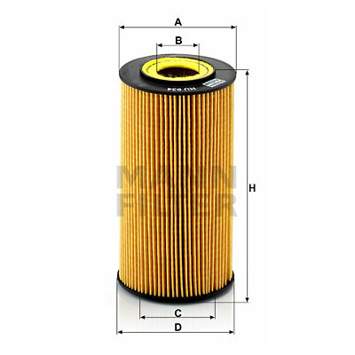 Filtre à huile Evotop MANN-FILTER HU 934 x