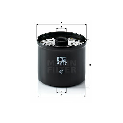 Filtre à carburant MANN-FILTER P 917 x