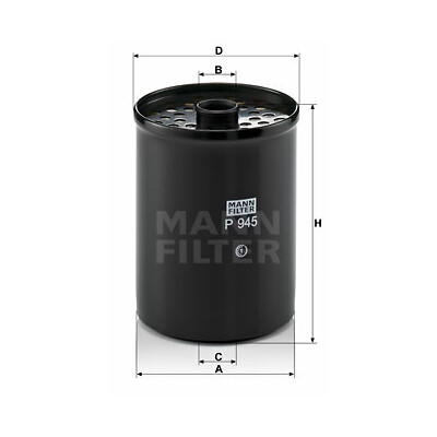 Filtre à carburant MANN-FILTER P 945 x
