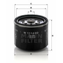 Filtre à huile MANN-FILTER W 1114/80