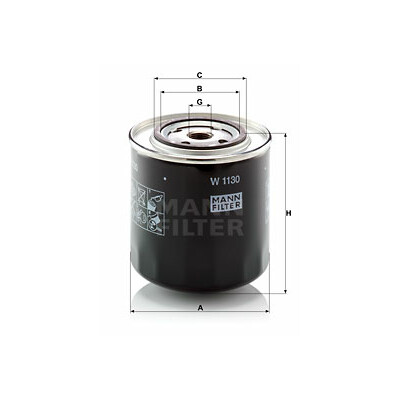 Filtre à huile MANN-FILTER W 1130