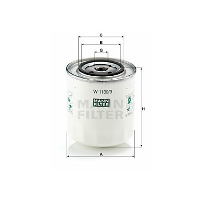 Filtre à huile MANN-FILTER W 1130/3