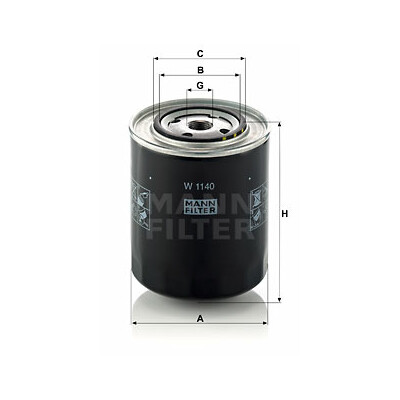 Filtre à huile MANN-FILTER W 1140
