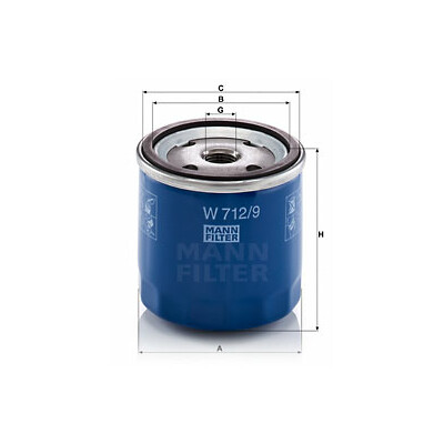 Filtre à huile MANN-FILTER W 712/9