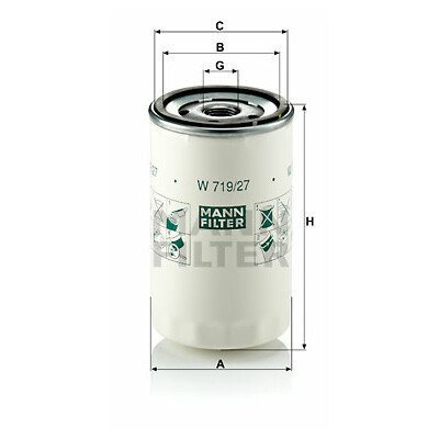 Filtre à huile MANN-FILTER W 719/27
