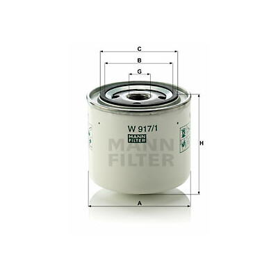Filtre à huile MANN-FILTER W 917/1