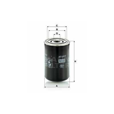 Filtre, système hydraulique de l'opérateur MANN-FILTER WD 940/2