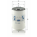 Filtre à carburant MANN-FILTER WDK 11 001