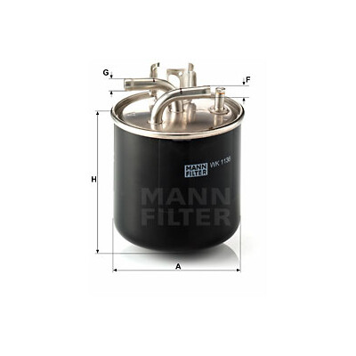 Filtre à carburant MANN-FILTER WK 1136