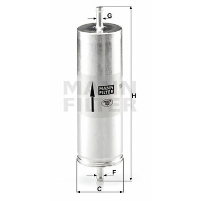 Filtre à carburant MANN-FILTER WK 516