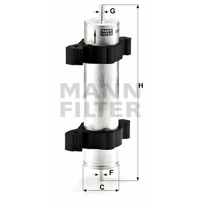 Filtre à carburant MANN-FILTER WK 521/2