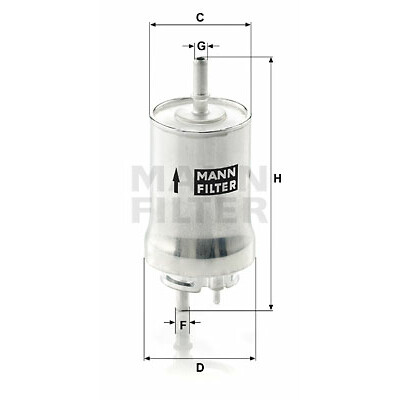 Filtre à carburant MANN-FILTER WK 59 x