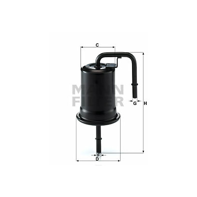 Filtre à carburant MANN-FILTER WK 614/45