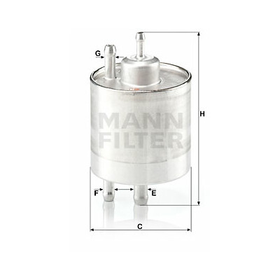 Filtre à carburant MANN-FILTER WK 711/1