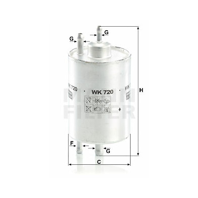 Filtre à carburant MANN-FILTER WK 720