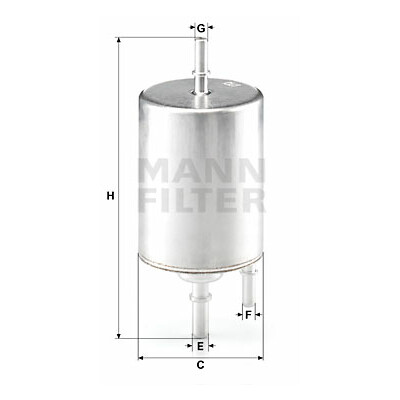 Filtre à carburant MANN-FILTER WK 720/4
