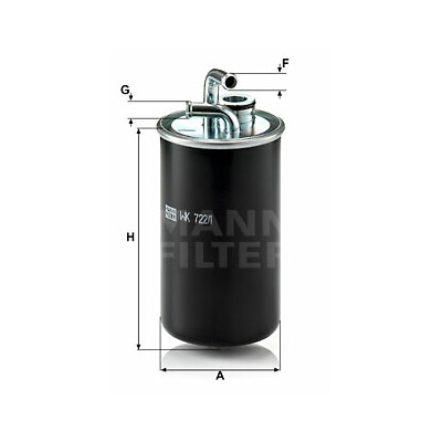 Filtre à carburant MANN-FILTER WK 722/1