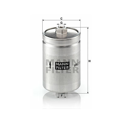 Filtre à carburant MANN-FILTER WK 725
