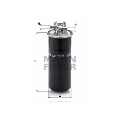Filtre à carburant MANN-FILTER WK 735/1
