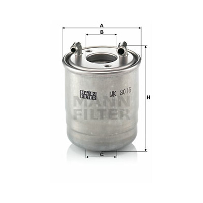 Filtre à carburant MANN-FILTER WK 8016 x